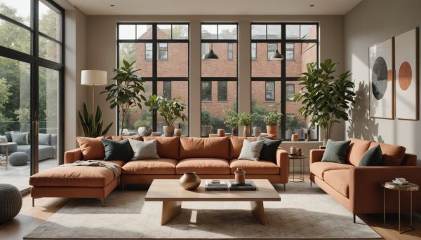 Tendances decoration design salon moderne