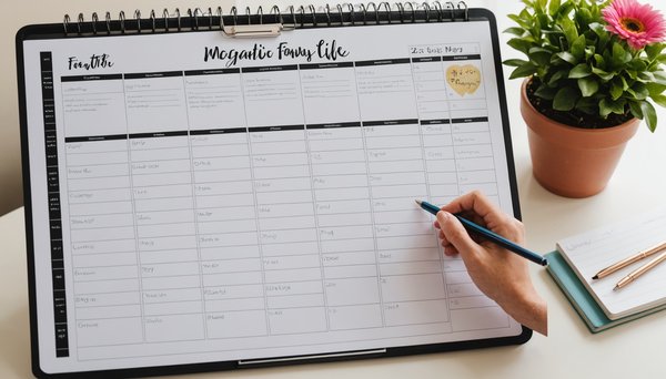 Organiser la vie de famille avec un planning magnétique